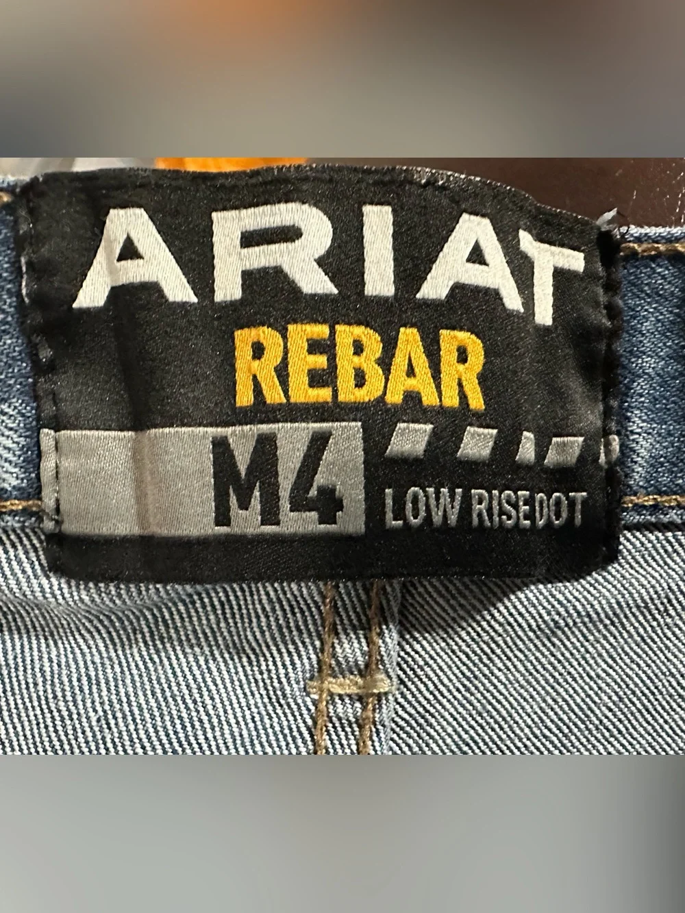 ARIAT Rebar M4 low rise bootcut jeans size 36x30